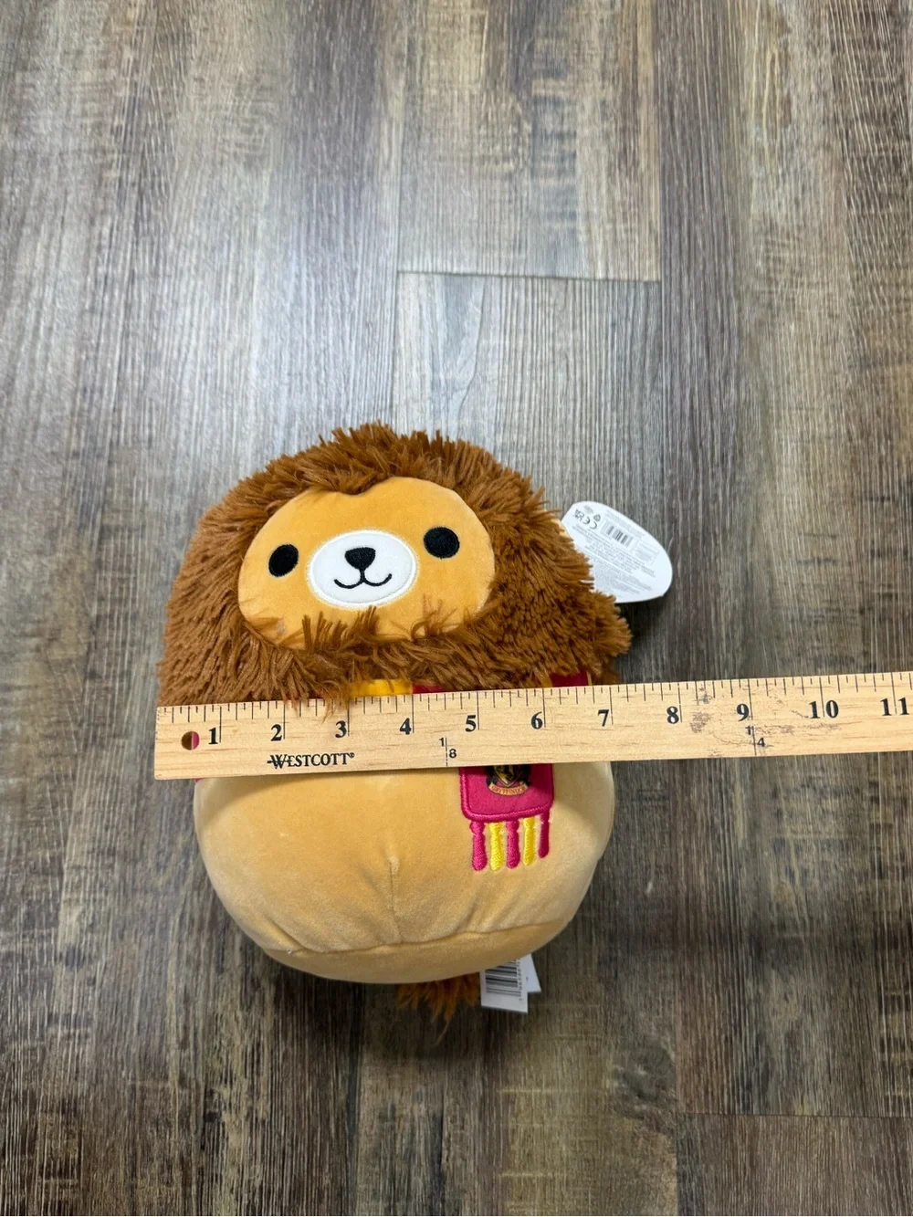 Kellytoy Squishmallows Gryffindor Lion Plush - Brown, Gold, Red with Tag